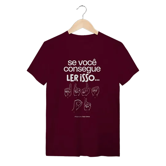 camiseta diga oi vinho